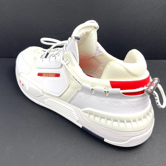 New Polo Ralph Lauren Sport PS200-SK-LTL White Sneaker Mens Shoes Size 14 - Picture 7 of 11